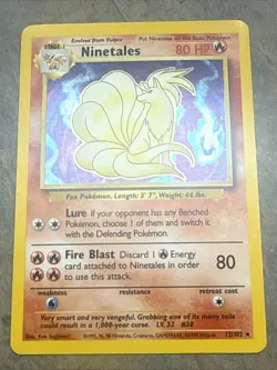 Wizards of the Coast Ninetales Base Set 12/102 Holo Rare 80HP EN 1999 - Image 1