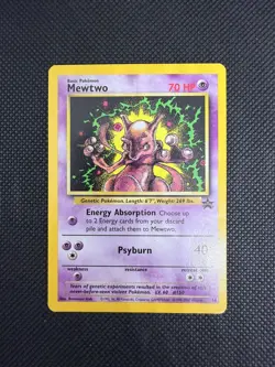 1999 Pokemon Mewtwo Black Star Promo 14 NM Condition - Image 1