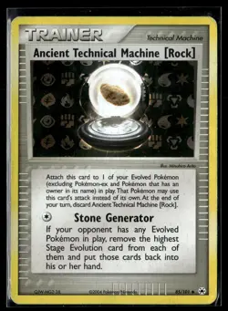 Ancient Technical Machine [Rock] 85/101 Hidden Legends Reverse Holo Pokemon - Image 1