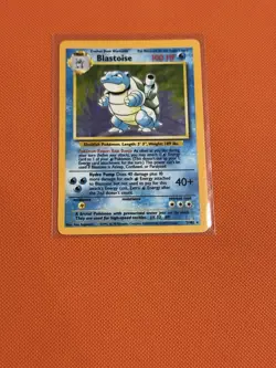 Pokemon TCG Blastoise 2/102 Base Set Unlimited Holo Rare HP 100 English 1999 - Image 3
