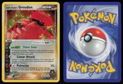 Team Magma's Groudon 9/95 Team Magma vs Team Aqua Rare Holo POKEMON - Image 3