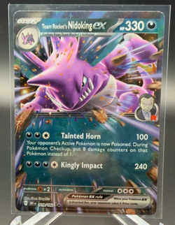 Team Rocket's Nidoking ex 119/182 Destined Rivals Double Rare Pokemon NM/MINT - Image 1
