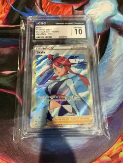 Skyla 2021 Pokemon Shining Fates Trainer Ultra Rare #72 CGC 10 Gem Mint - Image 1