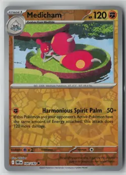 Medicham 100/182 Pokemon Destined Rivals Reverse Holo (Near Mint) NM1 - Image 1