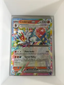 Cinderace ex 038/217 Ascended Heroes Pokemon NM WN - Image 1