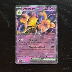 Alakazam ex SVP 050 Pokemon 151 Scarlet & Violet Black Star Promo NM - Image 1