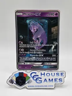 Mewtwo GX Secret Shining Legends Super Clean! Holo Foil Pokemon *CCGHouse* VIP - Image 1