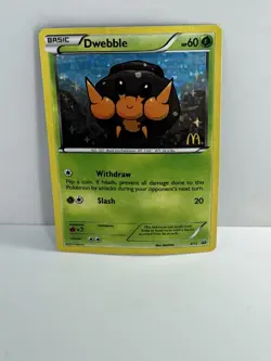 Pokemon Tcg Dwebble 3/12 McDonalds Collection 2012 Holo - Image 1