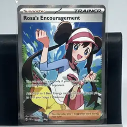 Nintendo Pokemon Rosa's Encouragement Trainer Supporter Full Art Holo EN - Image 1