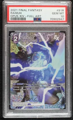 2021 Final Fantasy Trading Card Game: Opus 14: Crystal Abyss Foil Ramuh PSA 10 - Image 1