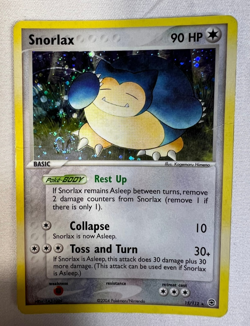 Pokemon Snorlax 15/112 Holo Rare EX FireRed LeafGreen HP - Image 1