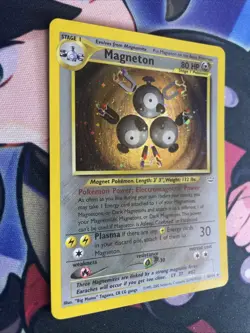 Pokemon Card Magneton 10/64 Neo Revelations Holo Foil NM - Image 2