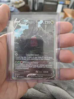 Regidrago V (Alternate Full Art) 184/195 IR SWSH12 Silver Tempest Pokemon TCG NM - Image 1