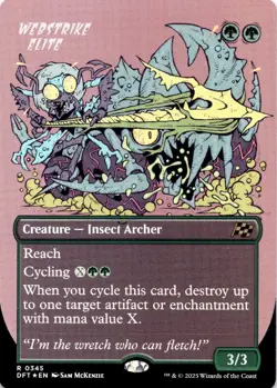 Webstrike Elite (FOIL) 345 Rare Aetherdrift Magic: The Gathering NM - Image 1