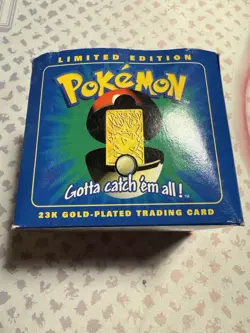 Pokemon 1999 Togepi 23k Gold Plated Trading Card Pokeball Burger King Sealed - Image 1