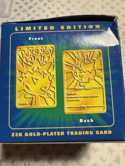 Pokemon 1999 Togepi 23k Gold Plated Trading Card Pokeball Burger King Sealed - Image 3