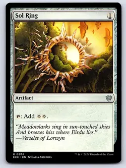 Sol Ring (0057) 57 Uncommon Commander: Lorwyn Eclipsed Magic: The Gathering NM - Image 2