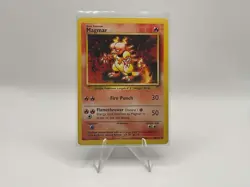 Pokemon TCG Magmar Base Set 36/102 Regular Unlimited Uncommon Lightly Played - Image 1