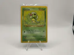 Pokemon TCG Caterpie Base Set 45/102 Regular Unlimited Common LP - Image 1