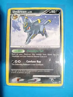 Umbreon Pokemon 2008 TCG MAJESTIC DAWN Umbreon Rare Non Holo Card 32/100 - Image 1