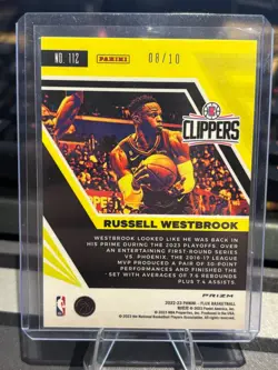 2022/2023 Russell Westbrook Panini Prizm Gold Flux /10 - Image 2