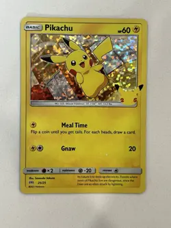 Pikachu 25/25 (NM) Holo McDonald’s 25th Anniversary Pokemon Card - Image 1