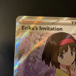Pokemon Erika's Invitation 196/165 Ultra Rare Full Art Holo Trainer Card - Image 3