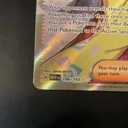 Pokemon Erika's Invitation 196/165 Ultra Rare Full Art Holo Trainer Card - Image 5
