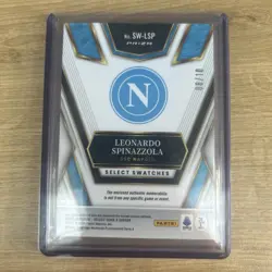 Leonardo Spinazzola /10 Letter Patch - 2025/26 Panini Select Serie A - Napoli - Image 2