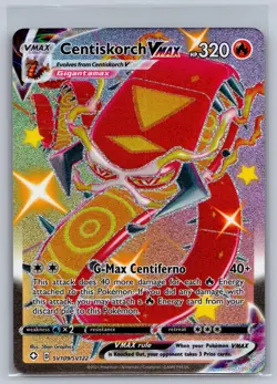 Centiskorch VMAX SV109/SV122 Holo VMAX Rare Shining Fates Shiny Vault Pokemon NM - Image 1