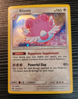 Blissey 153/214- Holo Rare Card- Pokemon- Lost Thunder - Image 1