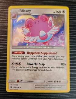 Blissey 153/214- Holo Rare Card- Pokemon- Lost Thunder - Image 2