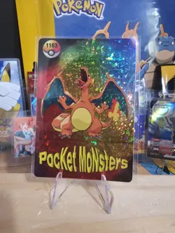 1999 Vintage Pocket Monsters Vending Prism - Grail Charizard, Rare Card #1163 - Image 5