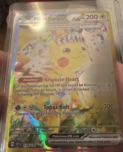 Pikachu EX 238/191 Special Illustration Rare Surging Sparks SIR NM Crown Zenith - Image 1