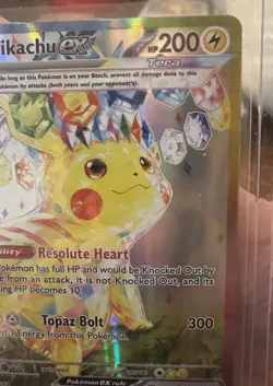 Pikachu EX 238/191 Special Illustration Rare Surging Sparks SIR NM Crown Zenith - Image 2