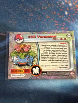 Pokemon #03 Venusaur Card Topps Series 1 Black Logo - Image 2