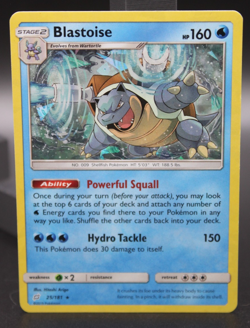 Blastoise 25/181 Cracked Ice Holo Team Up Pokemon TCG NM/LP 2019 - Image 1