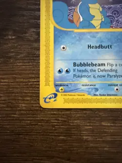 Pokemon Squirtle TCG Expedition Base Set Card 132/165 Regular Common - Image 4