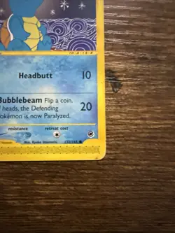 Pokemon Squirtle TCG Expedition Base Set Card 132/165 Regular Common - Image 5