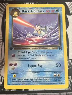1999 Pokemon Team Rocket Dark Golduck (1st Edition) Lightly Played No.37 - Image 1