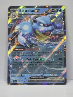 Blastoise EX 30/142 Stamped Stellar Crown Pokemon TCG NM/M - Image 1
