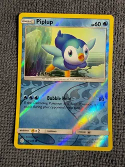 Piplup 54/236 Common Cosmic Eclipse Pokemon Reverse Holo Lightly Played - Image 1
