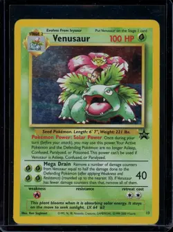 Venusaur Pokemon 2000 WOTC Black Star Promo #13 MP - Image 1