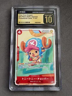 Tony Tony Chopper P-101 Promotional Cards One Piece Japanese CGC 10 Pristine - Image 1