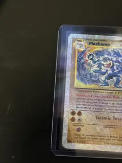 Pokemon TCG 2002 Legendary Collection Machamp 15/110 Reverse Holo Rare WOTC - Image 2