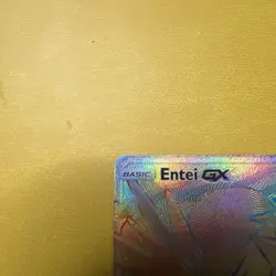 Pokemon TCG Entei GX 74/73 Secret Rare Rainbow Holo Shining Legends NM- - Image 2