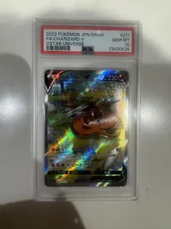 Pokemon Charizard v 2022 Japanese VSTAR Universe #211 PSA 10 - Image 1