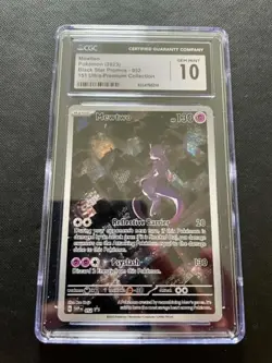 2023 POKEMON SVP EN-SV Black Star Promo 151 UPC #052 MEWTWO CGC 10 - Image 1