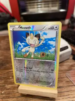 Pokemon Card Meowth Reverse Holo NM Boundaries Crossed 106/149 - Image 1