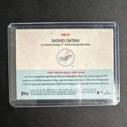 Topps 2025 Shohei Ohtani Dodgers 1955 Rails and Sails Chrome 55RS-19 - Image 2